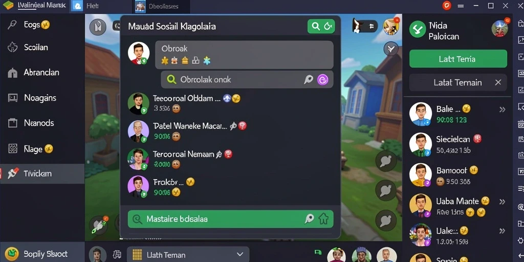 vegas969 - Fitur permainan sosial untuk interaksi antar pemain.